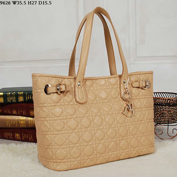 dior soft tote purse lambskin leather 9626 apricot